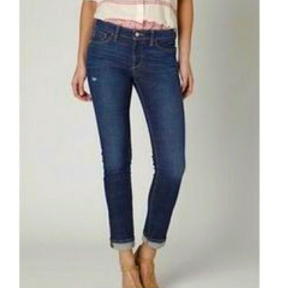 Pilcro‎ Edit Fit Distressed Skinny Jeans Medium Wash 26
